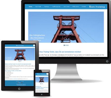 Website erstellen Dorsten mit responsive Webdesign (Kurz.Training)